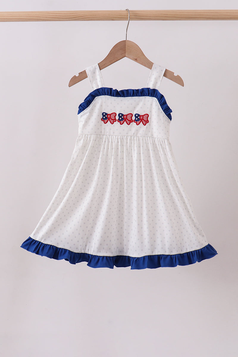 Star Applique Ruffle Dress