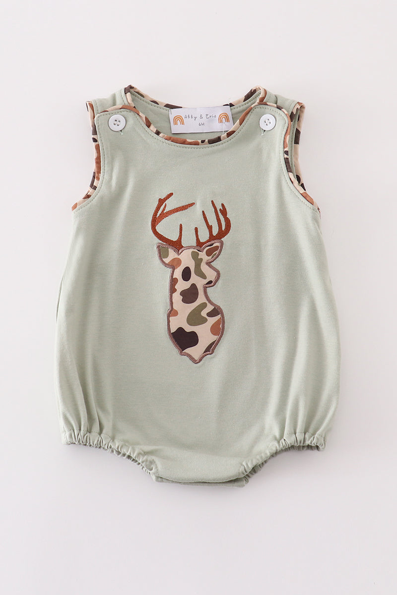 Deer Button Bubble Onsie