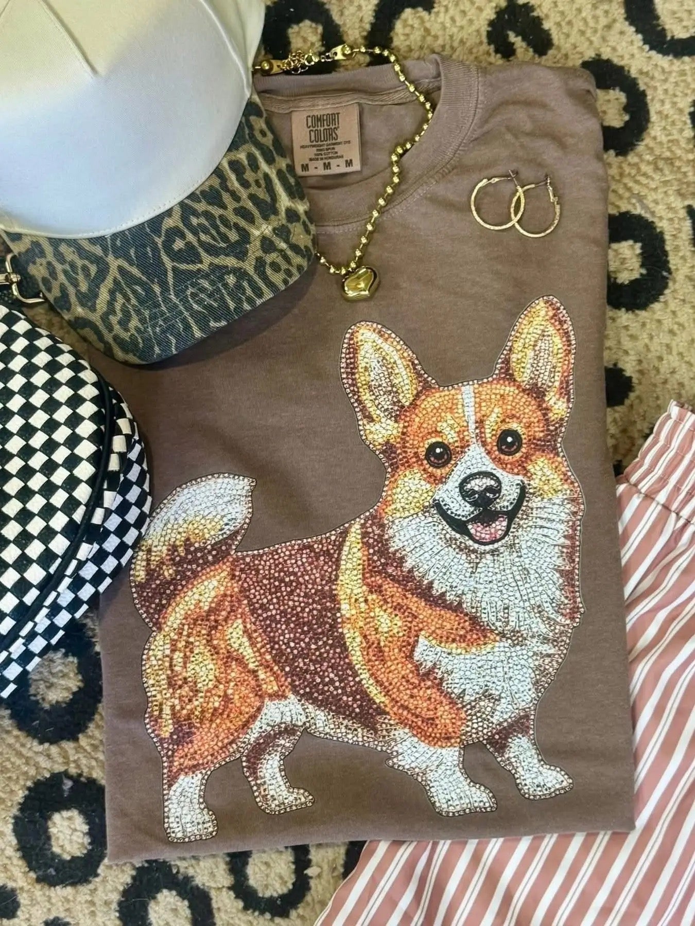 Corgi Bedazzled Tee