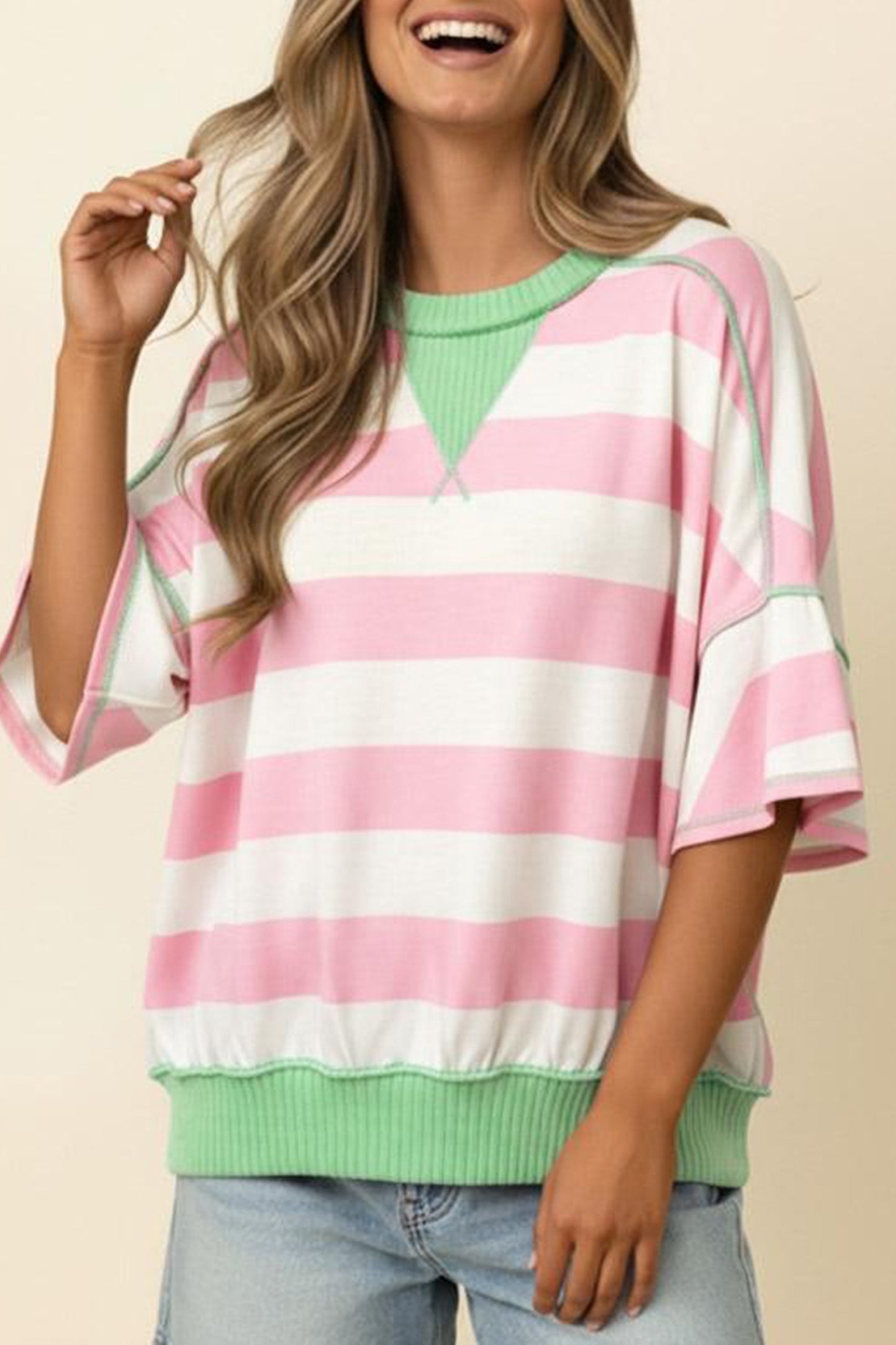 Stripe Oversized Tee